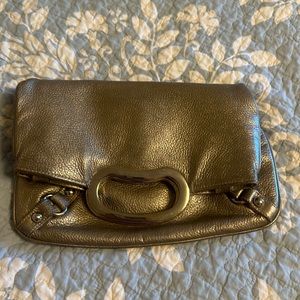 Jalda pebble leather crossbody convertible fold over clutch removable strsp